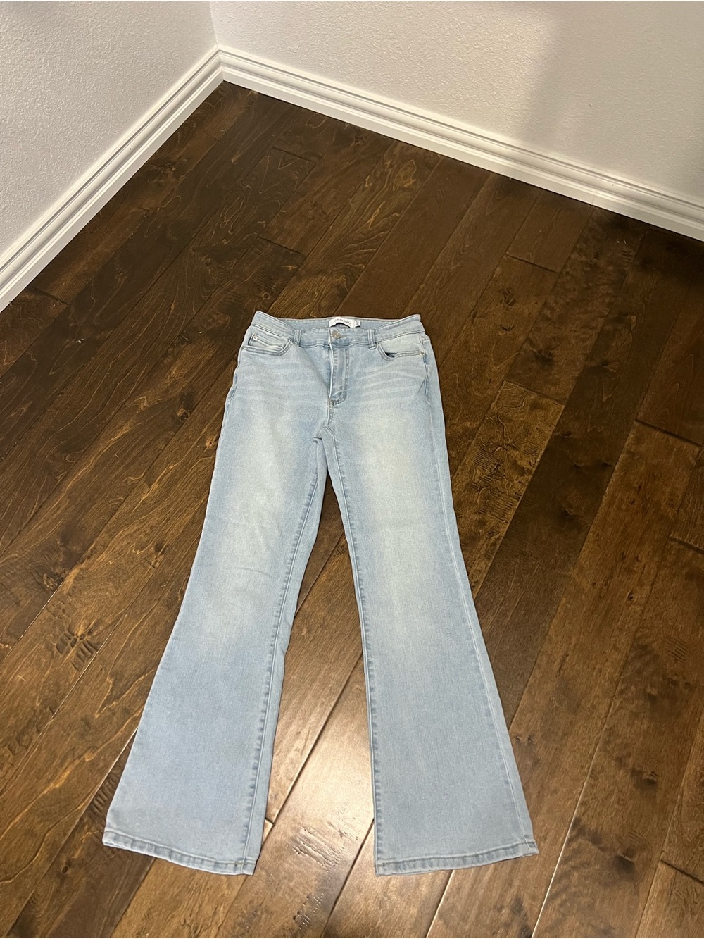 Tahari Light Blue Flare Jeans